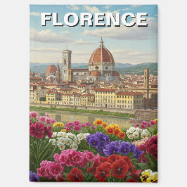 Imán Florence Italy Flowers Travel