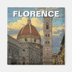 Imán Florence Italy Skyline Travel