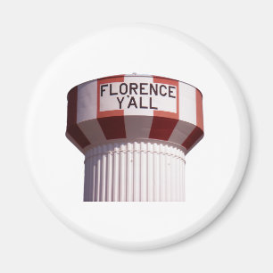 Imán Florence Y'all Water Tower Magnet