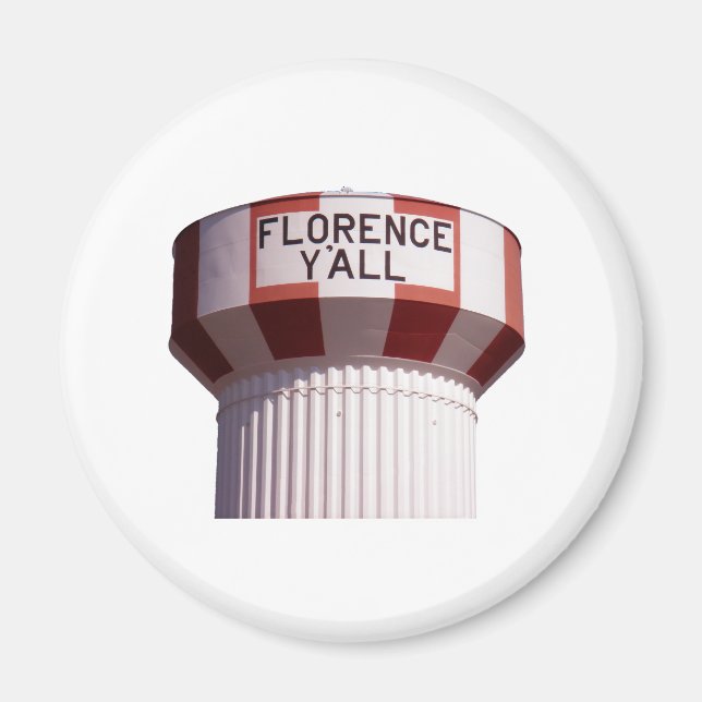 Imán Florence Y'all Water Tower Magnet (Frente)