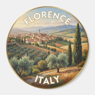Imán Florencia Colinas de Toscana Italia Escena de Viaj