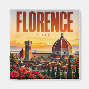 Imán 🌺 Florencia Moderno Horizonte Estilo Ciudad 🌺