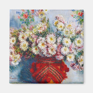 Imán Florero de los crisantemos Claude Monet