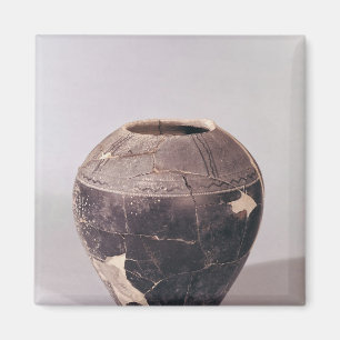 Imán Florero del enlucido cerámico adornado con las