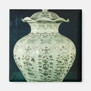 Imán Florero grande de "Kuoan" adornado con las flores