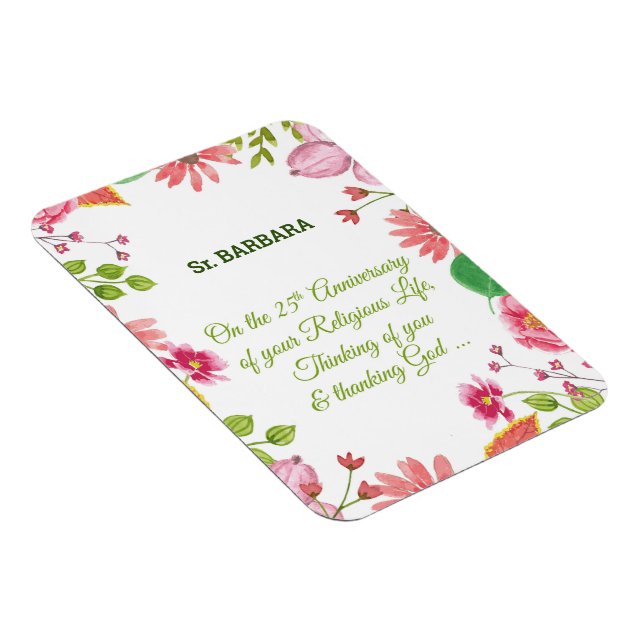 Imán Flores acuáticas en el 25° aniversario de la relig (Lado Derecho)