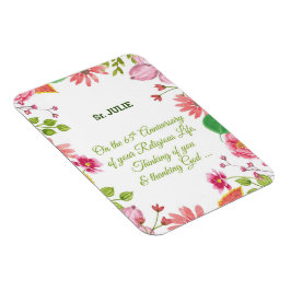 Imán Flores acuáticas en el 65 aniversario de la religi