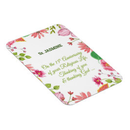 Imán Flores acuáticas religiosas Nun 15 años