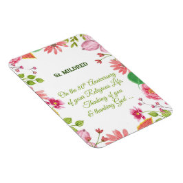 Imán Flores acuáticas religiosas Nun 80 años