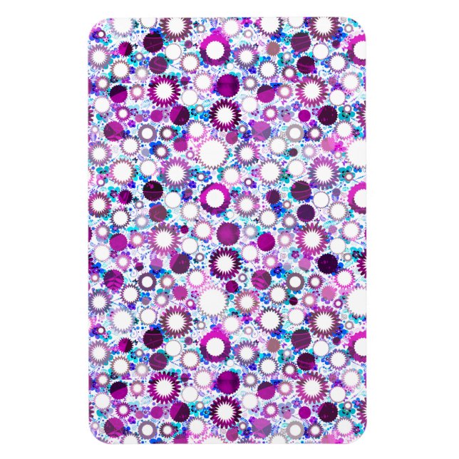 Imán Flores alegres y estampados de sol (Vertical)