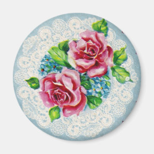 Imán Flores bonitas del vintage