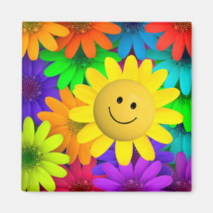 Imán Flores coloridas