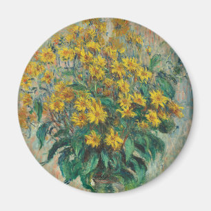 Imán Flores de alcachofa de Jerusalén por Claude Monet