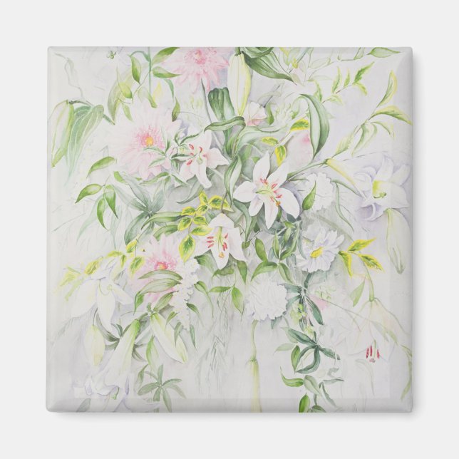 Imán Flores de bodas para Louisa y Robert (Frente)