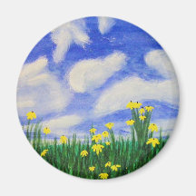 Flores de cala del Golfo en un campo brillante