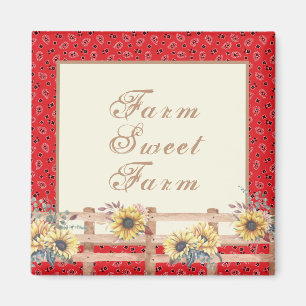 Imán Flores de campo en el Personalizado de impresión d
