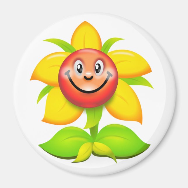 IMÁN FLORES DE CARA (Frente)