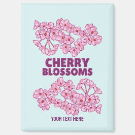 Imán Flores de cerezo rosa