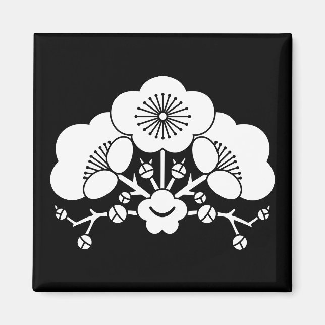 Imán Flores de ciruela variadas (Frente)