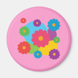 Imán Flores de colores