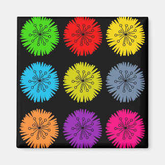 Imán Flores de colores