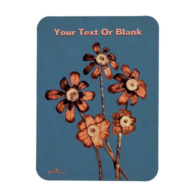 Imán Flores de cono de pino (Vertical)