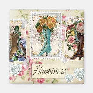 Imán Flores de época en boots