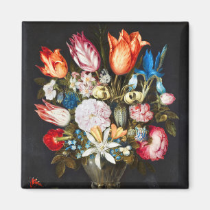 Imán Flores de época en un vaso de Ambrosius Bosschaer