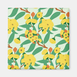 Imán Flores de eucalipto amarillo