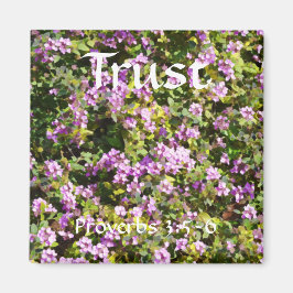 Imán Flores de fe Proverbios Sage Magnet