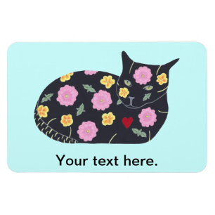 Imán Flores De Gato Negras Plantas De Gatos Los Gatos P