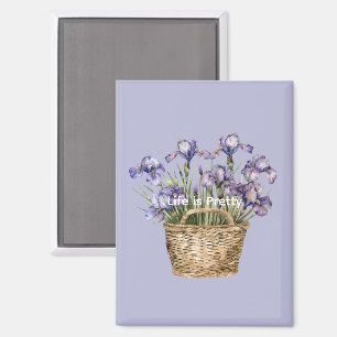 Imán Flores de Iris Purpura