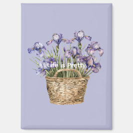 Imán Flores de Iris Purpura