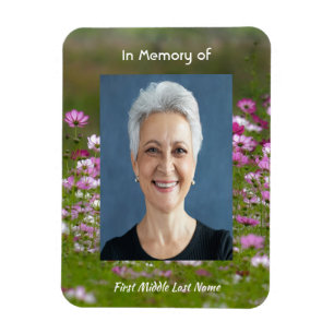 Imán Flores de jardín Cosmos Recuerdo conmemorativo