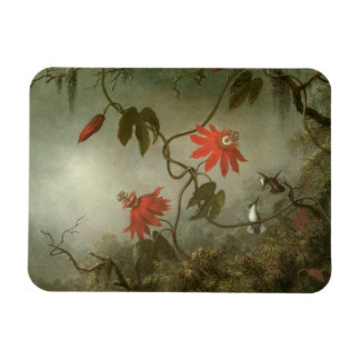 Imán Flores de la Pasión y Colibríes por Martin J Heade