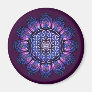 Imán FLORES DE LA VIDA / Blume des Lebens - Mandala II