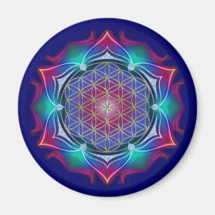 Imán FLORES DE LA VIDA / Blume des Lebens - Mandala IV