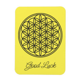 Imán FLORES DE LA VIDA - Esquema de símbolo de geometrí