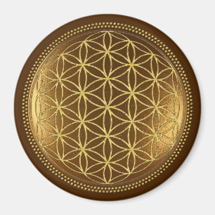 Imán FLORES DE LA VIDA - Geometría Sagrada Medaillon 1