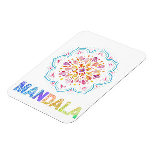 IMÁN FLORES DE LOTUS COLOR MANDALA
