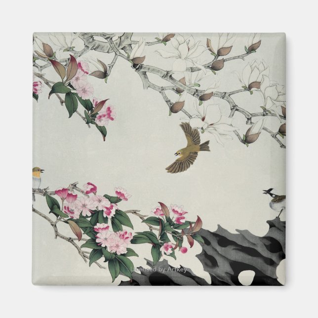 Imán Flores de primavera (Frente)