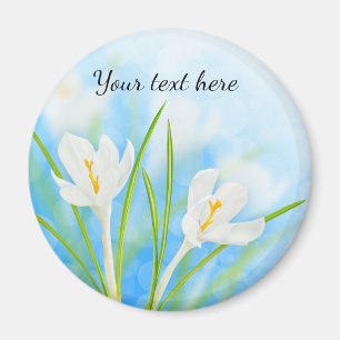 Imán Flores de primavera (crocus blanco)