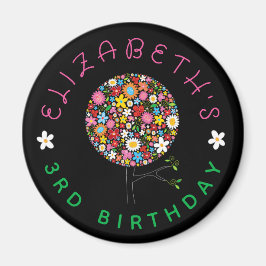 Imán Flores de primavera extravagantes árbol pop florec