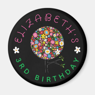 Imán Flores de primavera extravagantes árbol pop florec