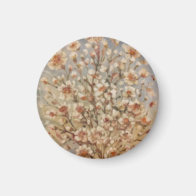 Imán Flores de primavera vintage (Frente)