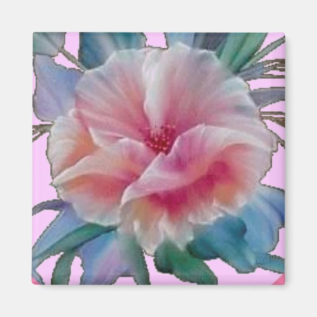Imán FLORES DE ROPA DE bonito (Frente)