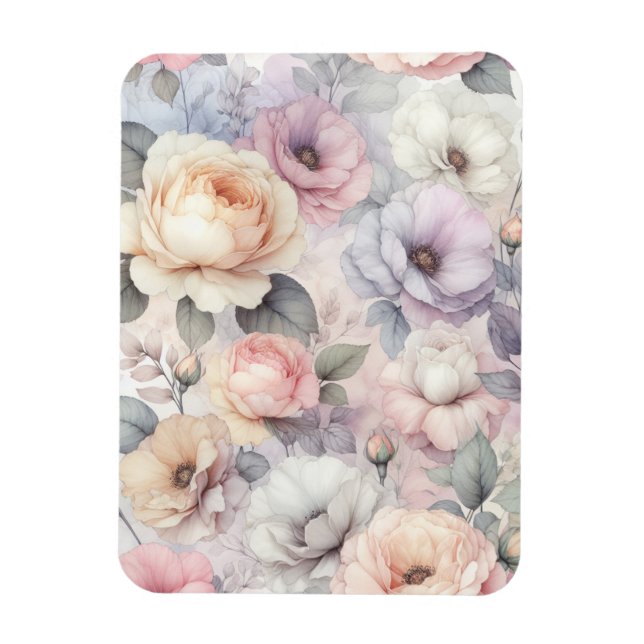 Imán Flores de Rosa Elegantes (Vertical)