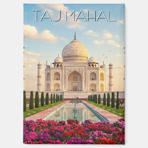 Imán Flores de Taj Mahal Agra India