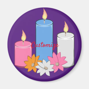 Imán Flores de velas encendidas Thunder_Cove