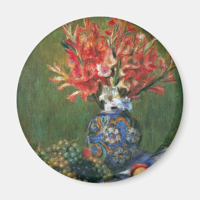 Imán Flores de vida y fruta de Pierre Renoir (Frente)